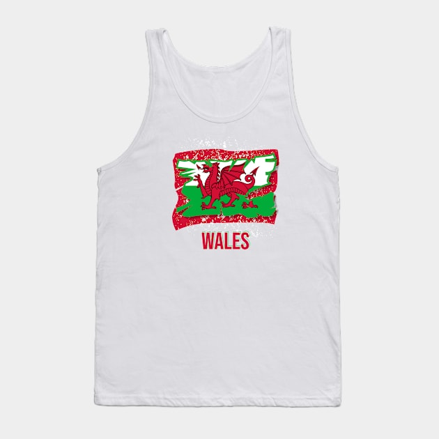 World cup 2022, Wales Tank Top by Aloenalone